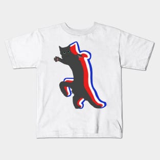 American Black Meme Cat Kids T-Shirt